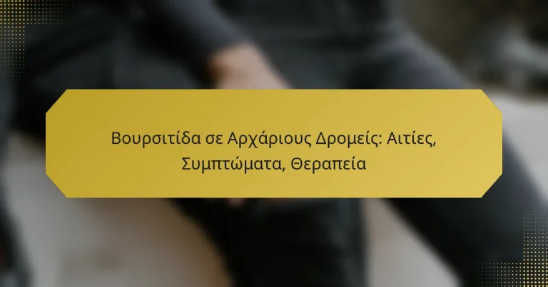 Βουρσιτίδα σε Αρχάριους Δρομείς: Αιτίες, Συμπτώματα, Θεραπεία
