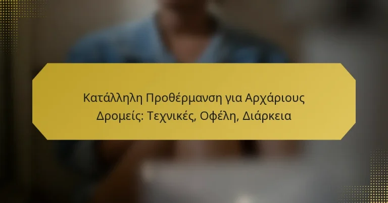Κατάλληλη Προθέρμανση για Αρχάριους Δρομείς: Τεχνικές, Οφέλη, Διάρκεια