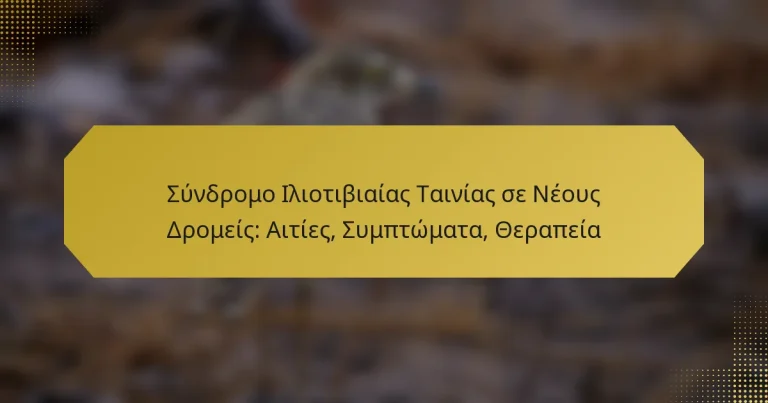 Σύνδρομο Ιλιοτιβιαίας Ταινίας σε Νέους Δρομείς: Αιτίες, Συμπτώματα, Θεραπεία