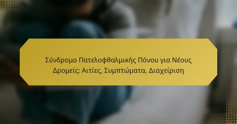 Σύνδρομο Πατελοφθαλμικής Πόνου για Νέους Δρομείς: Αιτίες, Συμπτώματα, Διαχείριση
